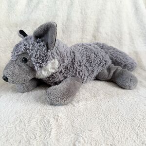 Bass Pro Shop Wildlife Artists Grey Wolf Plush Floppy Toy Realistic Stuffed
